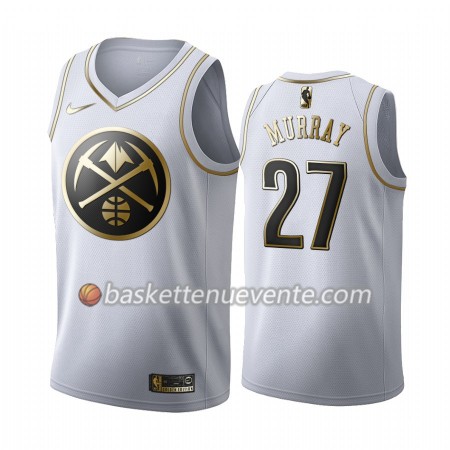 Maillot Basket Denver Nuggets Jamal Murray 27 2019-20 Nike Blanc Golden Edition Swingman - Homme